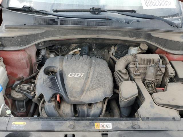 5XYZU3LB6GG363854 - 2016 HYUNDAI SANTA FE S ORANGE photo 12