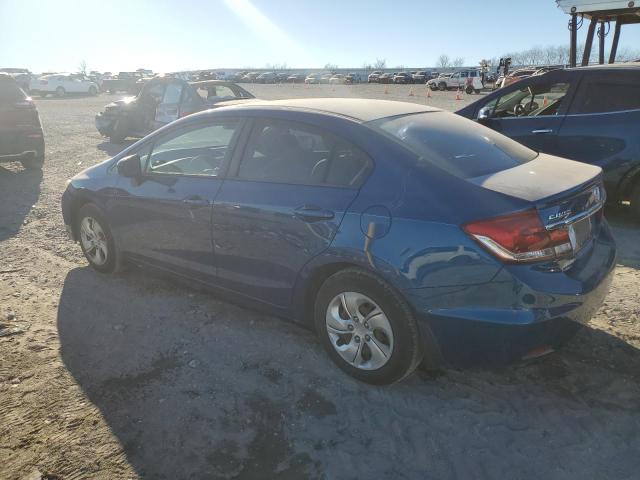 19XFB2F59EE082988 - 2014 HONDA CIVIC LX BLUE photo 2