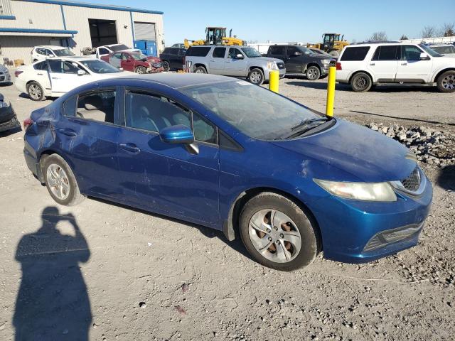 19XFB2F59EE082988 - 2014 HONDA CIVIC LX BLUE photo 4