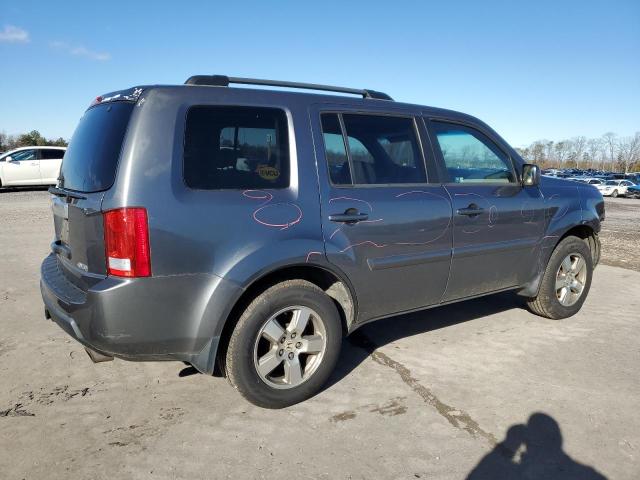 5FNYF4H52BB042375 - 2011 HONDA PILOT EXL GRAY photo 3