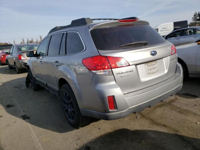 4S4BRBAC9A1368414 - 2010 SUBARU OUTBACK 2.5I GRAY photo 2