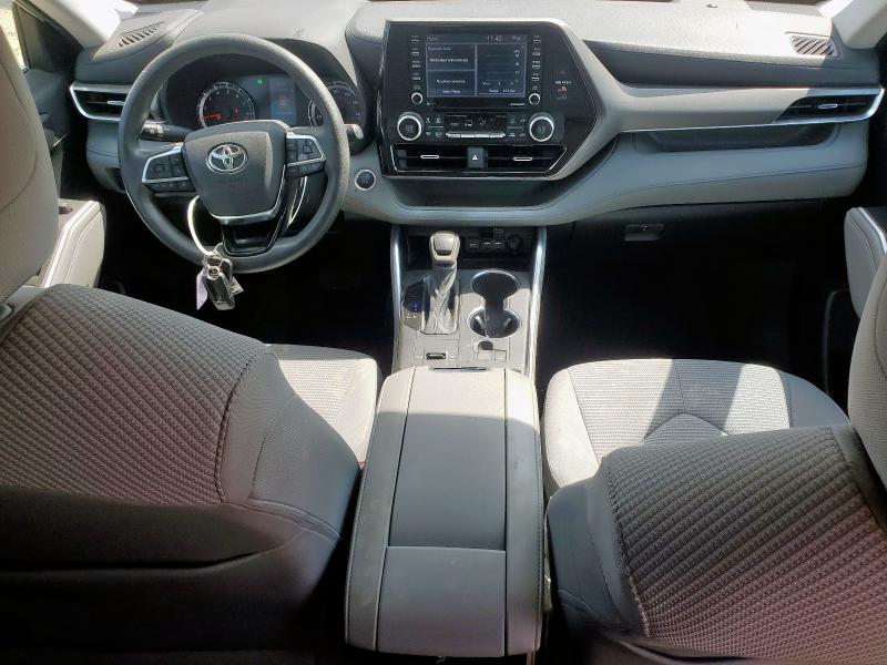 5TDCZRAH1MS069231 - 2021 TOYOTA HIGHLANDER L WHITE photo 8