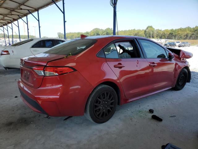 JTDEPRAE6LJ044972 - 2020 TOYOTA COROLLA LE RED photo 3