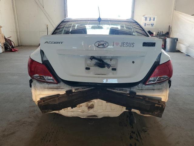 KMHCT4AEXFU924805 - 2015 HYUNDAI ACCENT GLS WHITE photo 6