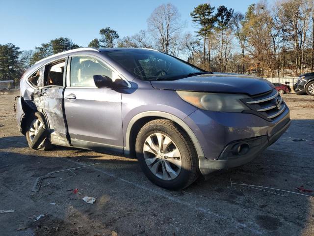 JHLRM3H79CC003046 - 2012 HONDA CR-V EXL BLUE photo 4