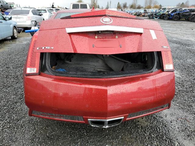 1G6DH1E38E0128242 - 2014 CADILLAC CTS PREMIUM COLLECTION RED photo 6