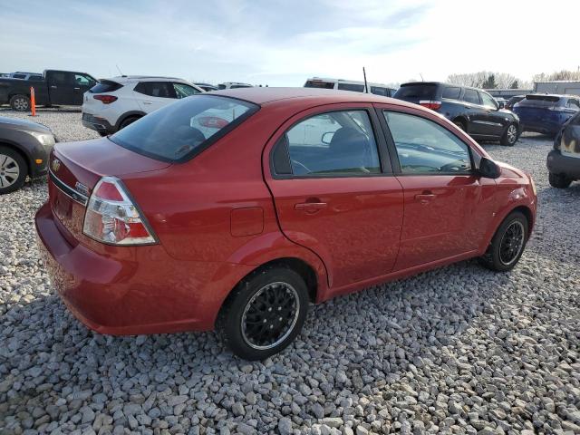 KL1TD56E19B391685 - 2009 CHEVROLET AVEO LS BURGUNDY photo 3