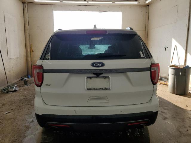 1FM5K7D89HGD78163 - 2017 FORD EXPLORER XLT WHITE photo 6