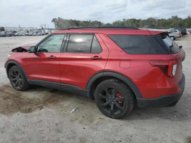 1FM5K8GC7MGA68237 - 2021 FORD EXPLORER ST RED photo 2