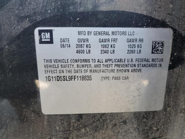 1G11D5SL9FF118835 - 2015 CHEVROLET MALIBU 2LT 石墨色 照片 12