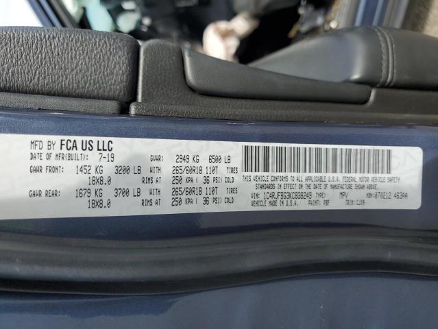 1C4RJFBG3KC838249 - 2019 JEEP GRAND CHEROKEE LIMITED 蓝色 照片 13