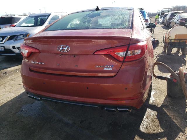 5NPE34AB4FH117967 - 2015 HYUNDAI SONATA SPORT ORANGE photo 6