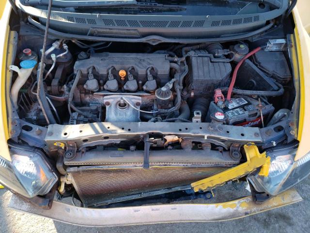 2HGFG12898H536033 - 2008 HONDA CIVIC EX YELLOW photo 11