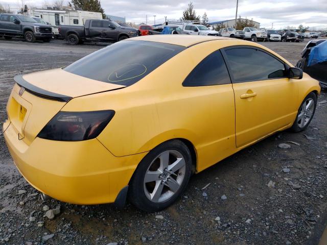 2HGFG12898H536033 - 2008 HONDA CIVIC EX YELLOW photo 3