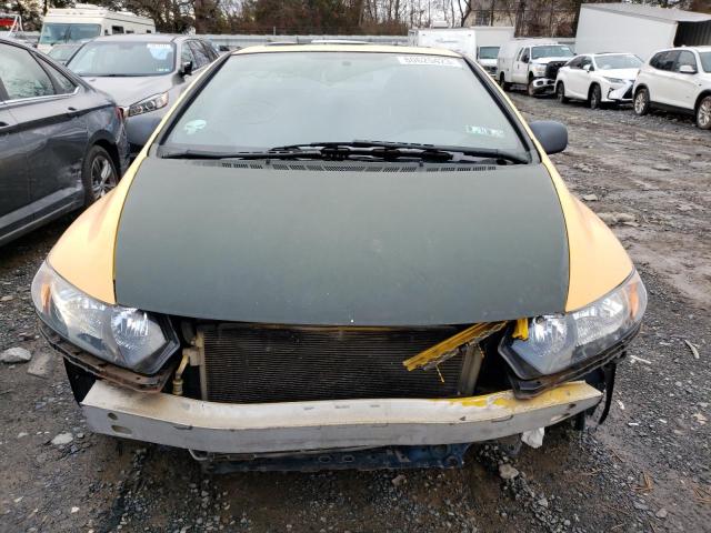 2HGFG12898H536033 - 2008 HONDA CIVIC EX YELLOW photo 5