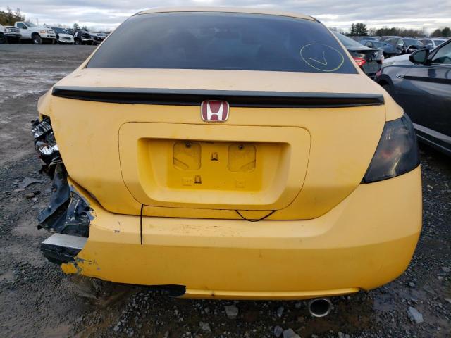 2HGFG12898H536033 - 2008 HONDA CIVIC EX YELLOW photo 6