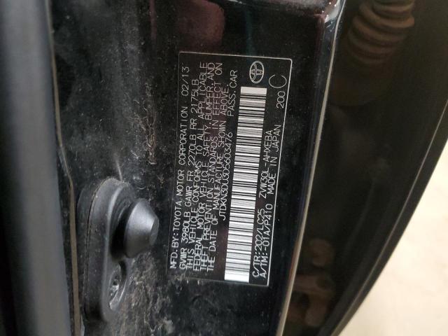 JTDKN3DU3D5603476 - 2013 TOYOTA PRIUS 黑色 照片 12