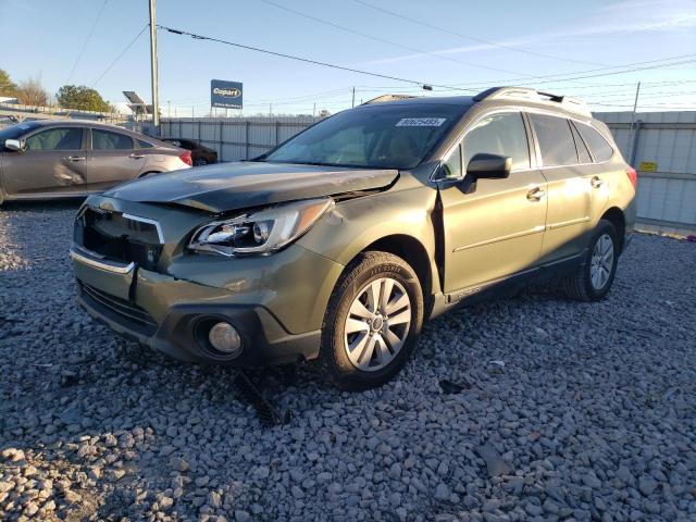 4S4BSACC7H3266278 - 2017 SUBARU OUTBACK 2.5I PREMIUM GREEN photo 1