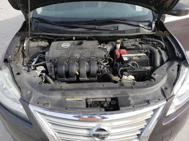 3N1AB7AP6FY245972 - 2015 NISSAN SENTRA S GRAY photo 11