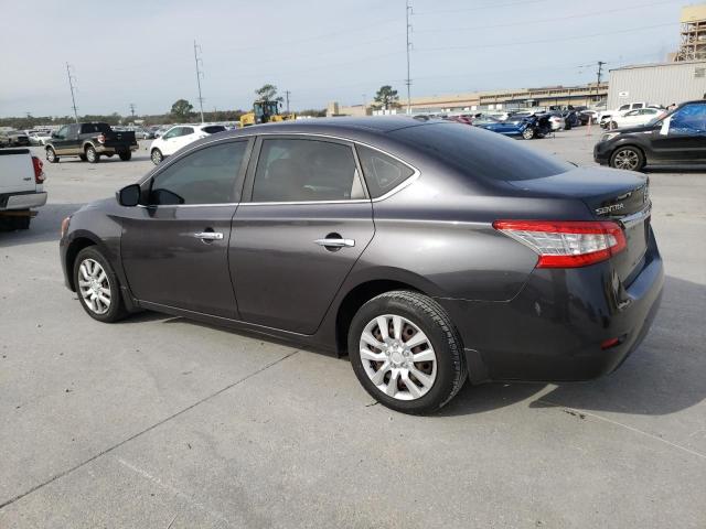 3N1AB7AP6FY245972 - 2015 NISSAN SENTRA S GRAY photo 2