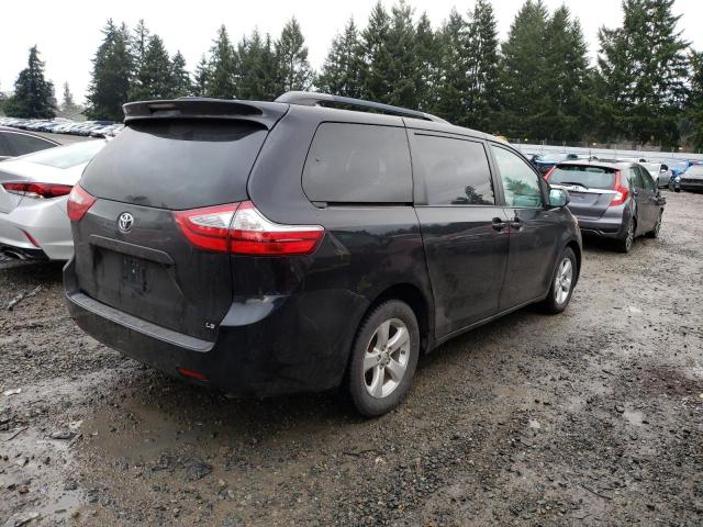 5TDKZ3DC3HS829075 - 2017 TOYOTA SIENNA LE BLACK photo 3