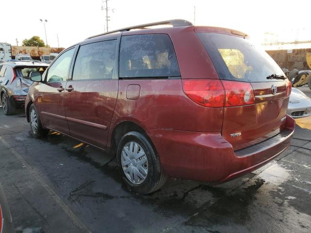 5TDZK23C17S093475 - 2007 TOYOTA SIENNA CE BURGUNDY photo 2