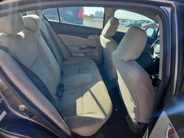 19XFB2F51DE033587 - 2013 HONDA CIVIC LX GRAY photo 10