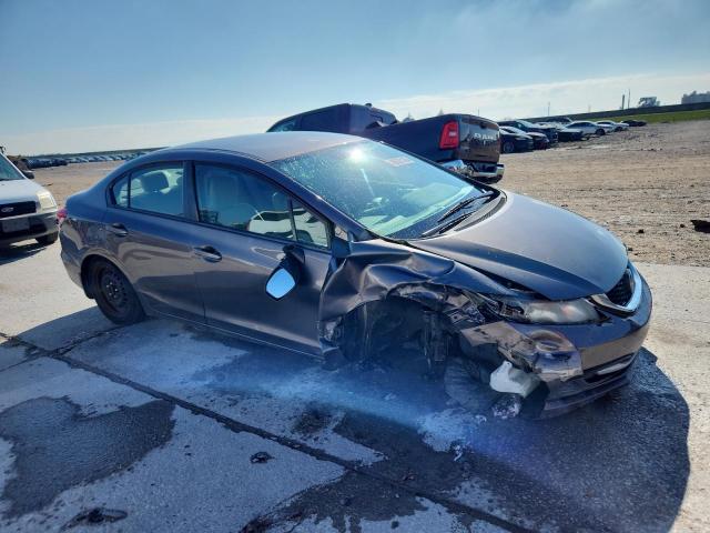 19XFB2F51DE033587 - 2013 HONDA CIVIC LX GRAY photo 4