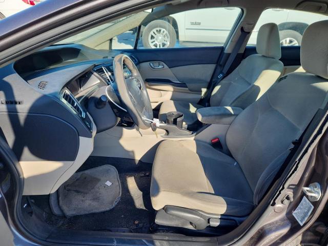 19XFB2F51DE033587 - 2013 HONDA CIVIC LX GRAY photo 7
