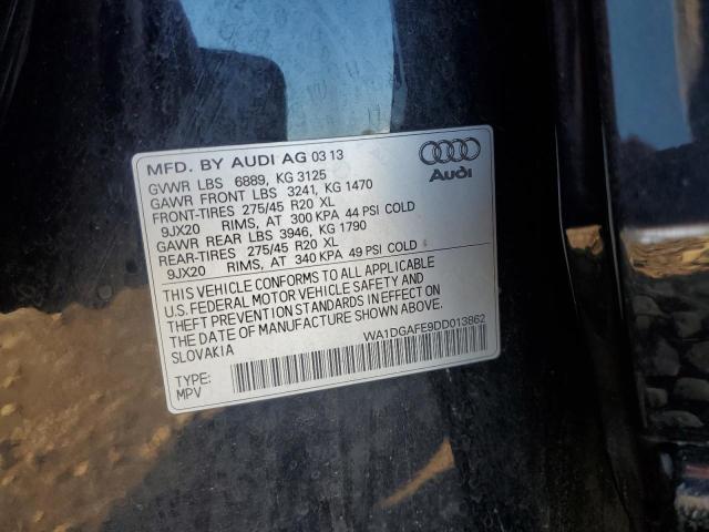 WA1DGAFE9DD013862 - 2013 AUDI Q7 PRESTIGE BLACK photo 13