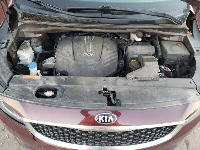 KNDMC5C13J6345936 - 2018 KIA SEDONA EX BURGUNDY photo 12