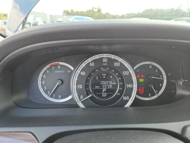 1HGCR2F88HA155169 - 2017 HONDA ACCORD EXL BLUE photo 9