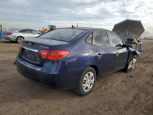 KMHDU4AD7AU076531 - 2010 HYUNDAI ELANTRA BLUE BLUE photo 3