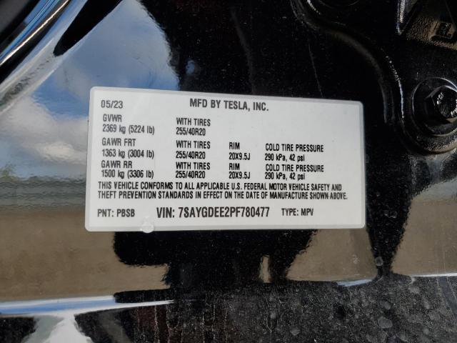7SAYGDEE2PF780477 - 2023 TESLA MODEL Y Qara foto 13