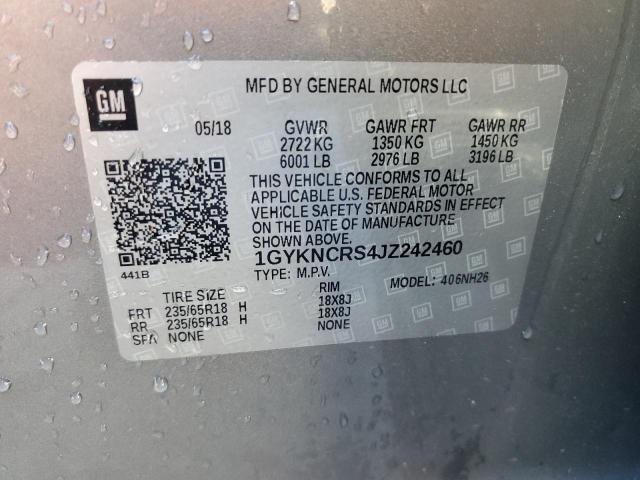 1GYKNCRS4JZ242460 - 2018 CADILLAC XT5 LUXURY Boz foto 14