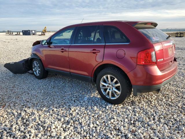 2FMDK4KC6DBA68863 - 2013 FORD EDGE LIMITED RED photo 2