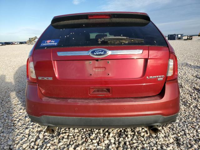 2FMDK4KC6DBA68863 - 2013 FORD EDGE LIMITED RED photo 6