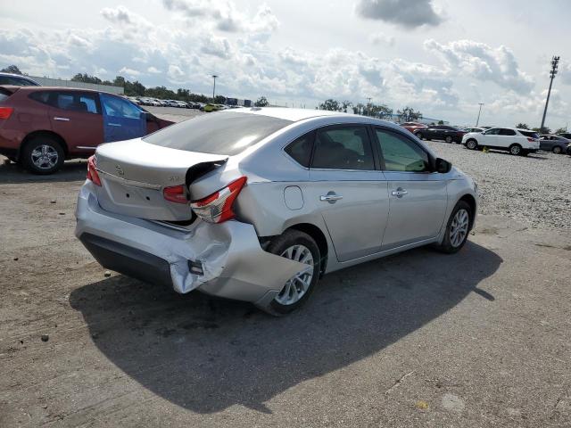3N1AB7AP1KY425807 - 2019 NISSAN SENTRA S SILVER photo 3