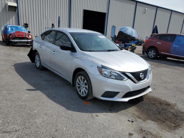 3N1AB7AP1KY425807 - 2019 NISSAN SENTRA S SILVER photo 4