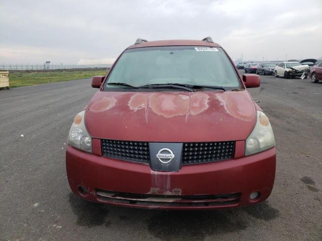 5N1BV28U76N114193 - 2006 NISSAN QUEST S BURGUNDY photo 5