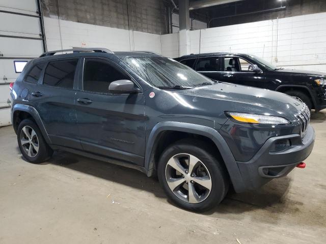 1C4PJMBS3HW546012 - 2017 JEEP CHEROKEE TRAILHAWK GRAY photo 4