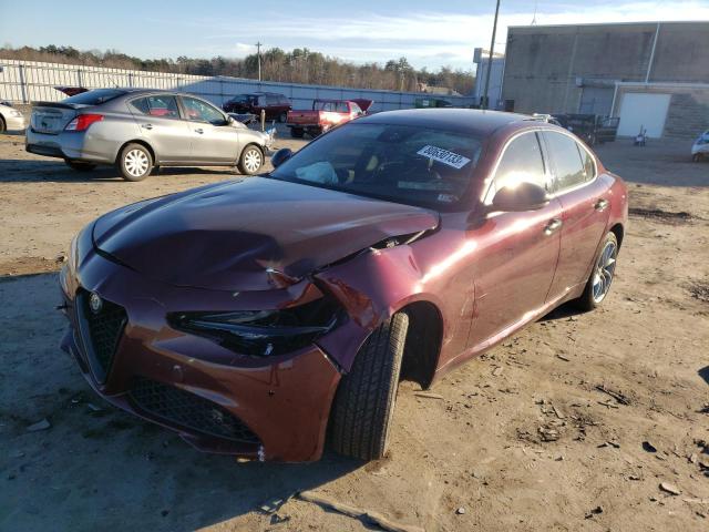 ZARFAEDNXH7558103 - 2017 ALFA ROMEO GIULIA Q4 BURGUNDY photo 1