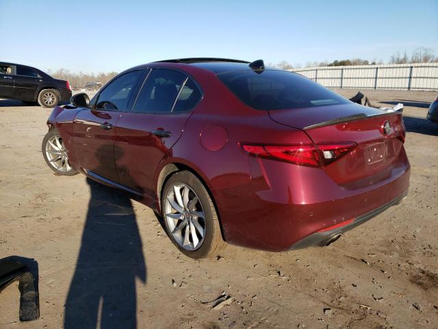 ZARFAEDNXH7558103 - 2017 ALFA ROMEO GIULIA Q4 BURGUNDY photo 2