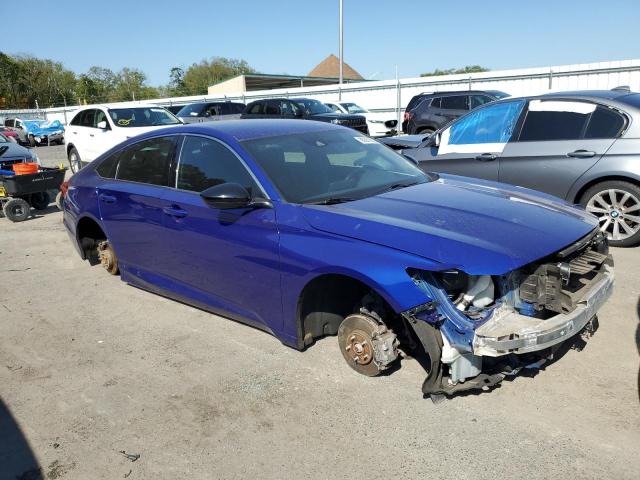 1HGCV1F33MA006706 - 2021 HONDA ACCORD SPORT 蓝色 照片 4