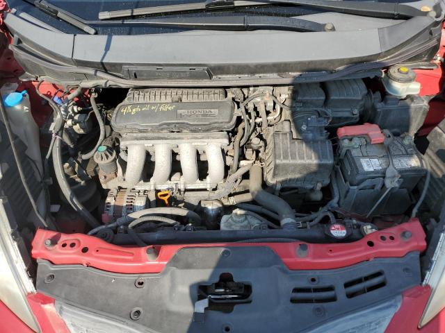 JHMGE88489S014220 - 2009 HONDA FIT SPORT RED photo 11