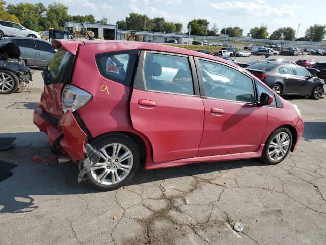 JHMGE88489S014220 - 2009 HONDA FIT SPORT RED photo 3