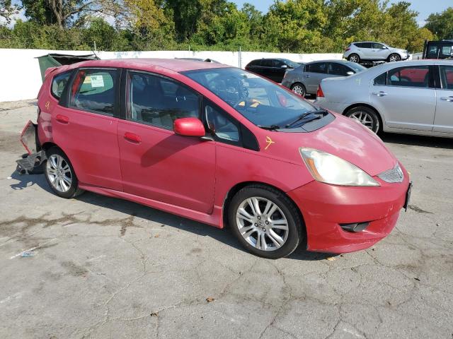 JHMGE88489S014220 - 2009 HONDA FIT SPORT RED photo 4