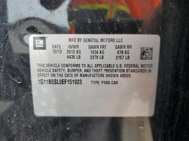 1G11B5SL0EF151923 - 2014 CHEVROLET MALIBU LS BLACK photo 13