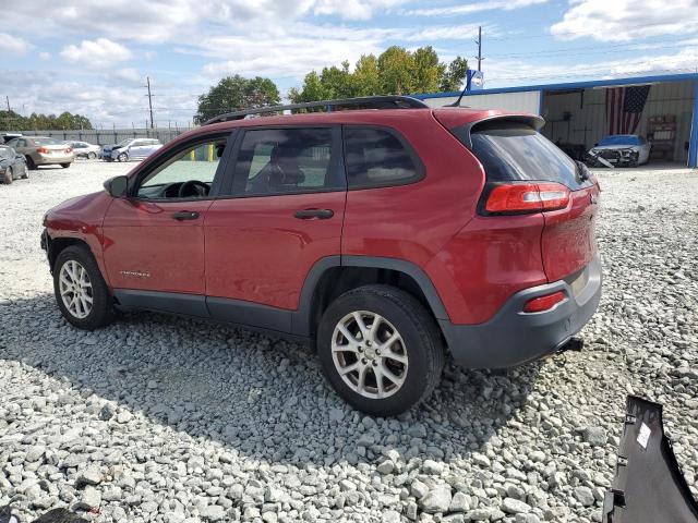 1C4PJLAB0HW661355 - 2017 JEEP CHEROKEE SPORT BURGUNDY photo 2