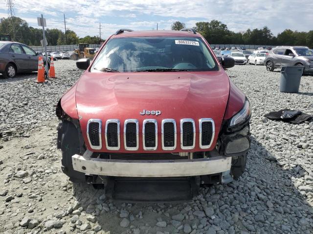 1C4PJLAB0HW661355 - 2017 JEEP CHEROKEE SPORT BURGUNDY photo 5